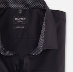 Giyim OLYMP HAYIR. altı süper ince, iş gömleği, uzun kollu ekstra uzun, modern kent, siyah PL4DLH306 - Görsel 2