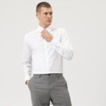 Giyim OLYMP HAYIR. six süper slim, iş gömleği, urban kent, açık bej PL4DLH119