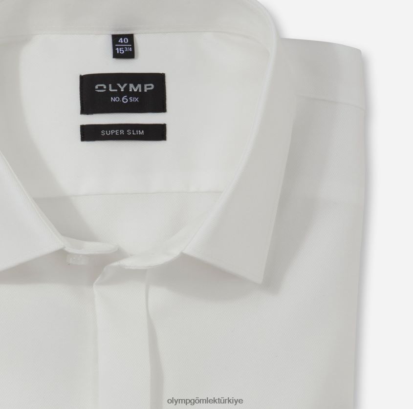 Giyim OLYMP HAYIR. six süper slim, iş gömleği, urban kent, açık bej PL4DLH263 - Görsel 2