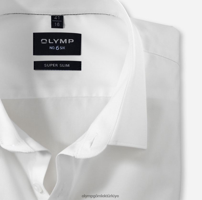 Giyim OLYMP HAYIR. six süper slim, iş gömleği, urban kent, açık bej PL4DLH279 - Görsel 2