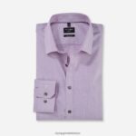 Giyim OLYMP HAYIR. six süper slim, iş gömleği, urban kent, fuşya PL4DLH223