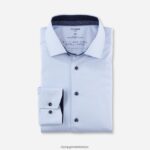 Giyim OLYMP luxor 24/seven modern kesim, iş gömleği, ekstra kısa kollu, global kent, bleu PL4DLH1457