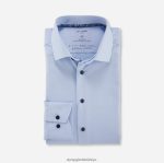 Giyim OLYMP luxor 24/seven modern kesim, iş gömleği, ekstra kısa kollu, global kent, bleu PL4DLH1472