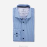 Giyim OLYMP luxor 24/seven modern kesim, iş gömleği, ekstra kısa kollu, kent, bleu PL4DLH1471