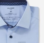 Giyim OLYMP luxor 24/seven modern kesim, iş gömleği, global kent, açık mavi PL4DLH1127 - Görsel 2
