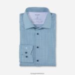 Giyim OLYMP luxor 24/seven modern kesim, iş gömleği, global kent, açık yeşil PL4DLH1116