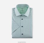 Giyim OLYMP luxor 24/seven modern kesim, iş gömleği, global kent, açık yeşil PL4DLH1187