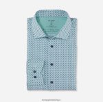 Giyim OLYMP luxor 24/seven modern kesim, iş gömleği, global kent, açık yeşil PL4DLH1218