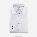 Giyim OLYMP luxor 24/seven modern kesim, iş gömleği, global kent, beyaz PL4DLH1398