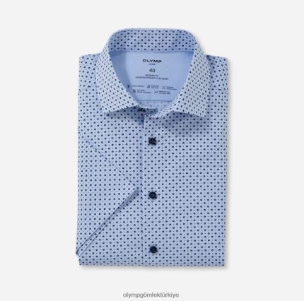 Giyim OLYMP luxor 24/seven modern kesim, iş gömleği, global kent, bleu PL4DLH1168