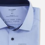Giyim OLYMP luxor 24/seven modern kesim, iş gömleği, global kent, bleu PL4DLH1322 - Görsel 2