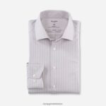 Giyim OLYMP luxor 24/seven modern kesim, iş gömleği, global kent, boz kahverengi PL4DLH1032