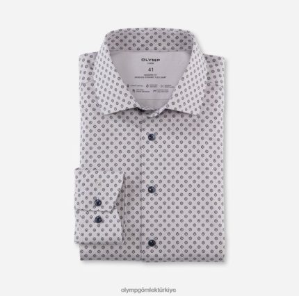 Giyim OLYMP luxor 24/seven modern kesim, iş gömleği, global kent, boz kahverengi PL4DLH1076