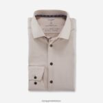 Giyim OLYMP luxor 24/seven modern kesim, iş gömleği, global kent, doğal PL4DLH1125