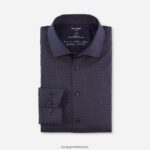 Giyim OLYMP luxor 24/seven modern kesim, iş gömleği, global kent, kırmızımsı kahverengi PL4DLH998