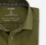 Giyim OLYMP luxor 24/seven modern kesim, iş gömleği, global kent, koyu yeşil PL4DLH1120 - Görsel 2