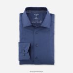 Giyim OLYMP luxor 24/seven modern kesim, iş gömleği, global kent, marine PL4DLH1011