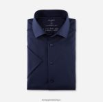Giyim OLYMP luxor 24/seven modern kesim, iş gömleği, global kent, marine PL4DLH1039