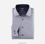 Giyim OLYMP luxor 24/seven modern kesim, iş gömleği, global kent, marine PL4DLH1073