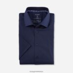 Giyim OLYMP luxor 24/seven modern kesim, iş gömleği, global kent, marine PL4DLH1080