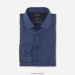 Giyim OLYMP luxor 24/seven modern kesim, iş gömleği, global kent, marine PL4DLH1103
