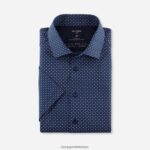 Giyim OLYMP luxor 24/seven modern kesim, iş gömleği, global kent, marine PL4DLH1129
