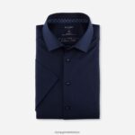 Giyim OLYMP luxor 24/seven modern kesim, iş gömleği, global kent, marine PL4DLH1139