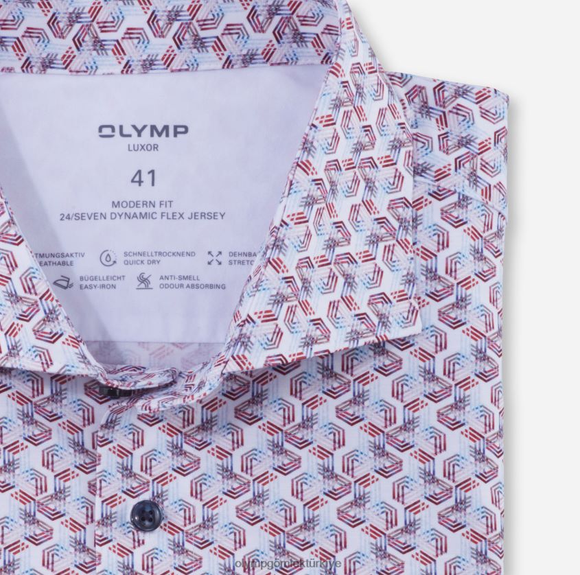 Giyim OLYMP luxor 24/seven modern kesim, iş gömleği, kent, beyaz PL4DLH1079 - Görsel 2