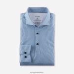 Giyim OLYMP luxor 24/seven modern kesim, iş gömleği, kent, bleu PL4DLH1106