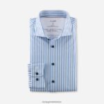 Giyim OLYMP luxor 24/seven modern kesim, iş gömleği, kent, bleu PL4DLH1107