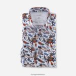 Giyim OLYMP luxor 24/seven modern kesim, iş gömleği, kent, bleu PL4DLH1211