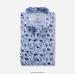 Giyim OLYMP luxor 24/seven modern kesim, iş gömleği, kent, bleu PL4DLH946