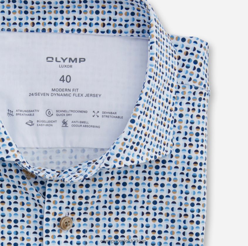 Giyim OLYMP luxor 24/seven modern kesim, iş gömleği, kent, doğal PL4DLH1126 - Görsel 2