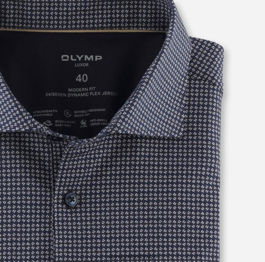 Giyim OLYMP luxor 24/seven modern kesim, iş gömleği, kent, doğal PL4DLH1177 - Görsel 2