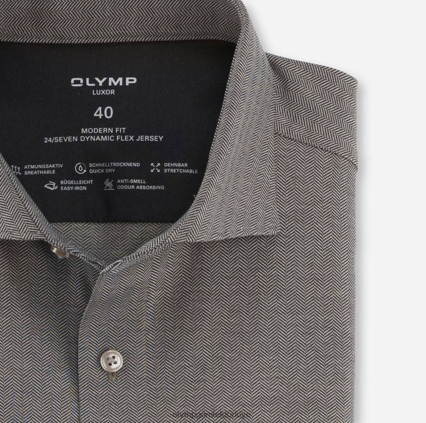 Giyim OLYMP luxor 24/seven modern kesim, iş gömleği, kent, doğal PL4DLH1357 - Görsel 2