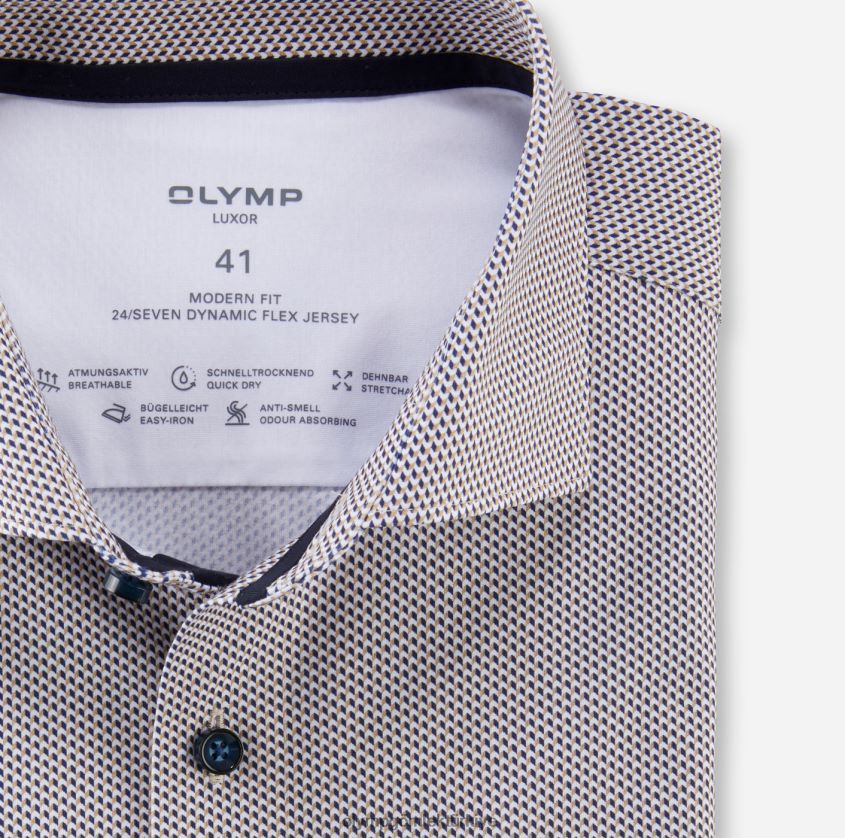 Giyim OLYMP luxor 24/seven modern kesim, iş gömleği, kent, doğal PL4DLH947 - Görsel 2