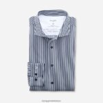 Giyim OLYMP luxor 24/seven modern kesim, iş gömleği, kent, marine PL4DLH1050