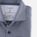 Giyim OLYMP luxor 24/seven modern kesim, iş gömleği, kent, marine PL4DLH1085 - Görsel 2