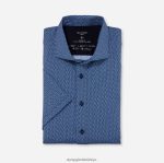 Giyim OLYMP luxor 24/seven modern kesim, iş gömleği, kent, marine PL4DLH1169