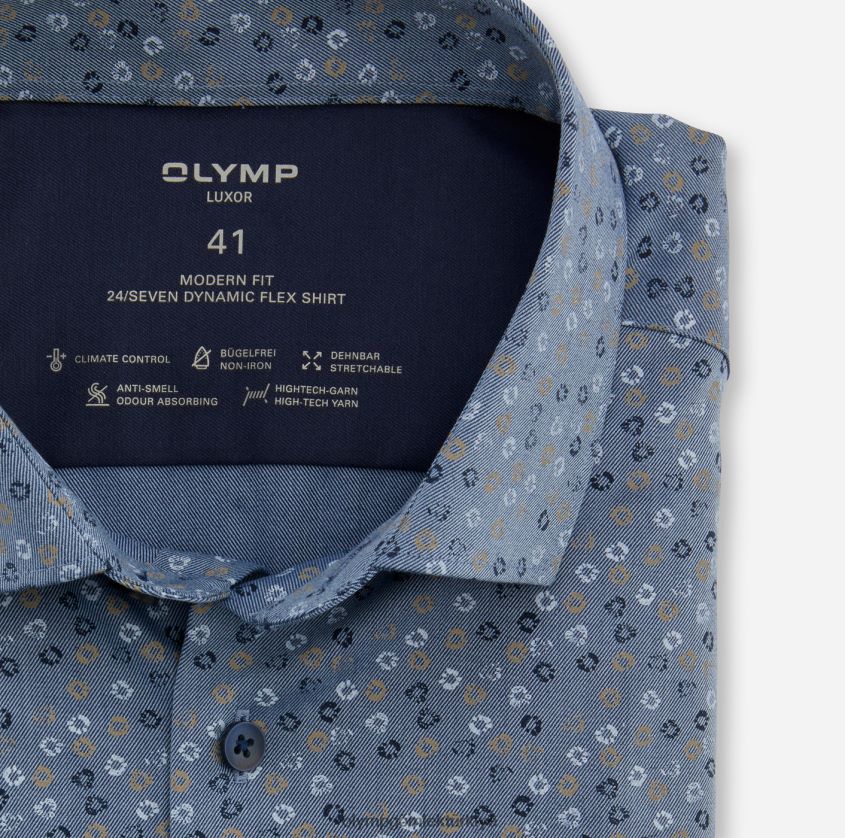 Giyim OLYMP luxor 24/seven modern kesim, iş gömleği, modern kent, doğal PL4DLH1110 - Görsel 2