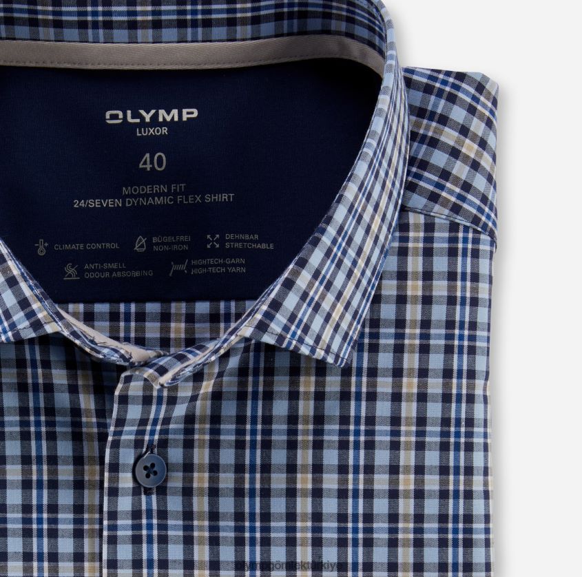Giyim OLYMP luxor 24/seven modern kesim, iş gömleği, modern kent, doğal PL4DLH1144 - Görsel 2