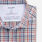 Giyim OLYMP luxor 24/seven modern kesim, iş gömleği, modern kent, kırmızı turuncu PL4DLH1371 - Görsel 2