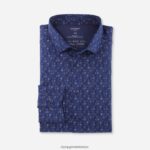 Giyim OLYMP luxor 24/seven modern kesim, iş gömleği, modern kent, kırmızımsı kahverengi PL4DLH1288