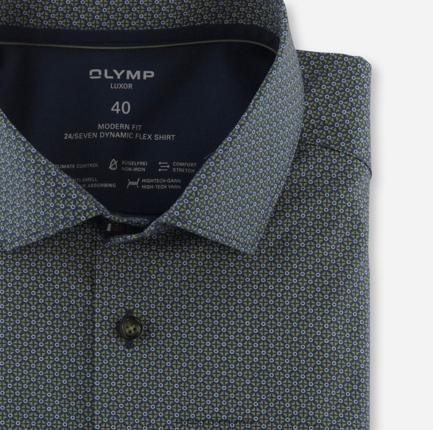 Giyim OLYMP luxor 24/seven modern kesim, iş gömleği, modern kent, limon PL4DLH1224 - Görsel 2