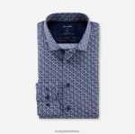 Giyim OLYMP luxor 24/seven modern kesim, iş gömleği, modern kent, marine PL4DLH925
