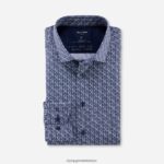 Giyim OLYMP luxor 24/seven modern kesim, iş gömleği, modern kent, marine PL4DLH925