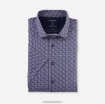 Giyim OLYMP luxor 24/seven modern kesim, iş gömleği, modern kent, marine PL4DLH999