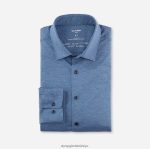 Giyim OLYMP luxor 24/seven modern kesim, iş gömleği, new kent, bleu PL4DLH1078