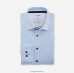 Giyim OLYMP luxor 24/seven modern kesim, iş gömleği, new kent, bleu PL4DLH997