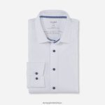 Giyim OLYMP luxor 24/seven modern kesim, iş gömleği, yeni kent, beyaz PL4DLH1307